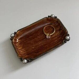 Two's Company Trinket Tray, Jewelry Dish, Ring Holder